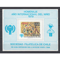 Живопись. Дети. Чили. 1979. 1 блок. Michel N 915 (26,0 е)