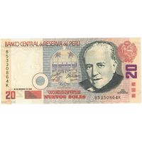Перу 20 солей 2004 года. Тип P-83. Состояние UNC