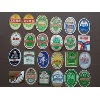 Пивные этикетки из Китая, все разные, цена за 1 шт., см. описание лота, ю-928-18 (3428 а)