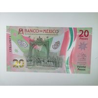Мексика 20 UNC полимер с рубля