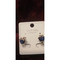 Серьги новые, xuping, английский замок