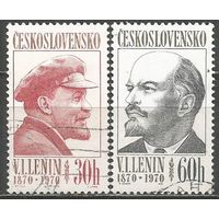 Чехословакия. 100 лет со дня рождения В.И.Ленина. 1970г. Mi#1939-40. Серия.
