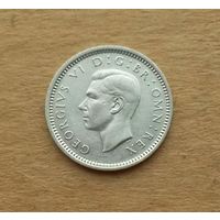 Великобритания, 3 пенса 1940 г., серебро 0.500, Георг VI (1936-1952)