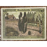 Нотгельд 60 пфеннигов 1921 год. Бухгольц. Веймарская республика