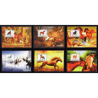СЕРИЯ Блоков лошади фауна  MNH