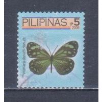 [975] Филиппины 2006. Фауна.Бабочка.5п. Гашеная марка.