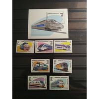 Мадагаскар 1993 г. Железная дорога.