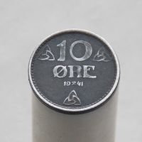 Норвегия 10 эре 1941 ( Немецкая оккупация )