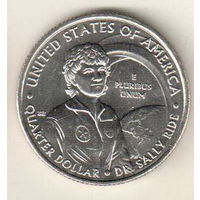США квотер 2022 Выдающиеся Женщины Америки Доктор Салли Райд двор D