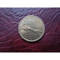 1 доллар США 2011 г. Договор с вампоноагами.