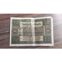 10 марок, Германия, 1920, UNC