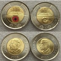 Канада, 2025 г. "Могила неизвестного солдата" (2х2 доллара)