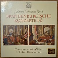 Johann Sebastian Bach. Concentus Musicus Wien - Nikolaus Harnoncourt – Brandenburgische Konzerte 1-6. (2LP)