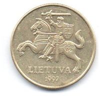 ЛИТОВСКАЯ РЕСПУБЛИКА. 50 ЦЕНТОВ 1997. ПАГОНЯ.