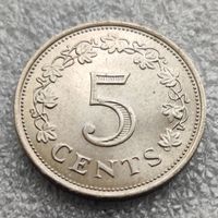 Мальта 5 центов  1972 г.