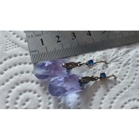 Сережки серебро 875 пр. Винтаж.СССР