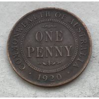 Австралия 1 пенни 1920 Георг V (Сидней - без точек)