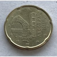 Андорра 20 евроцентов 2017