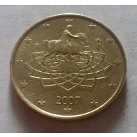 50 евроцентов, Италия 2007 г.