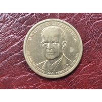 1 доллар США 2015 г. D, Д. Эйзенхауэр.