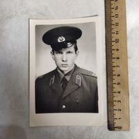 Фотография. История СССР в лицах. Портретное фото рядового ВВС СССР. Парадная форма образца 1969 года.