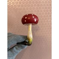 Ёлочная игрушка гриб ГДР