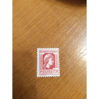 1944-45 Французская колония Алжир Французский Комитет Национального Освобождения Марианна искусство чистая клей MNH (4-1)