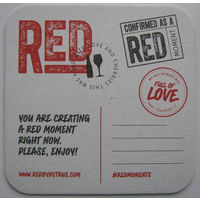 Подставка под пиво Red /Бельгия/.