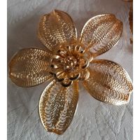 Винтажная брошь. Филигрань.