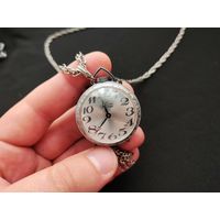 Кулон, часы, подвеска, винтаж American Heritage