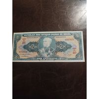 Бразилия 2 крузеиро образца 1956-1958 года UNC p157a см. описание