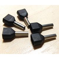 Наконечник на кабель ((лот 40 штук)) гильза на провод, штыревой, трубчатый. Для многожильного кабеля. TE1508