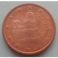 Монета Сан-Марино 5 евроцентов 2004 года