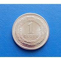 Польша. 1 злотый 2023.UNC