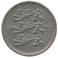 Эстонская Республика /I Республика/. 3 марки 1922.