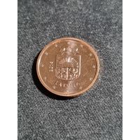 Латвия 1 евроцент 2014 Unc