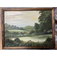 Картина художника Александра Девочкина "Старый пруд", 2000 г.