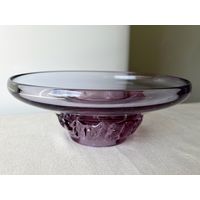 Ваза для фруктов блюдо 8х22см цветное стекло