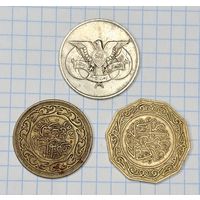 С 1 РУБЛЯ! СБОРНЫЙ ЛОТ 3 МОНЕТ ЙЕМЕНА 1 РИАЛ ИРАКА 10 ДИНАРОВ ИОРДАНИИ 100 ФИЛСОВ