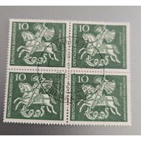 Квартблок спец гашения 1961 г ФРГ