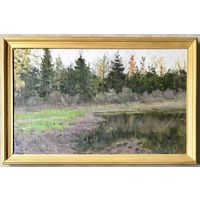 Азгур Г.Г "Следы осени",1959 г. Х/М. р.41х67 см