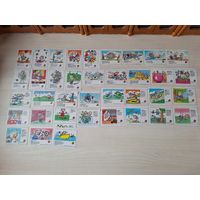 Рекорды Гиннеса - Вкладыши от жвачки REKORDS GUINNESS жевательная резинка фантик комиксы