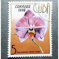 Марка Куба 1986 год Цветы
