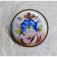 Брошь финифть . С рубля без МЦ. Много лотов с рубля без МЦ.