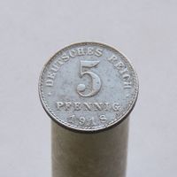 Германия 5 пфеннигов 1918 A