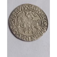 Полугрош 1558 г., с 1 рубля, без мц