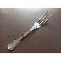 Вилка столовая Кристофль. С вензелем под короной. Франция, 1869 г. Длина 21 см.