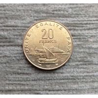 Werty71 Джибути 20 франков 1996 Корабль