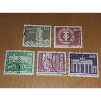 Германия ГДР 1973 Стандарт. Большой формат. 5 марок одним лотом