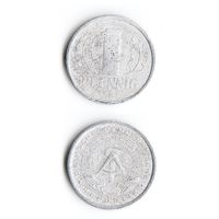 1 пфенниг ГДР 1989 года